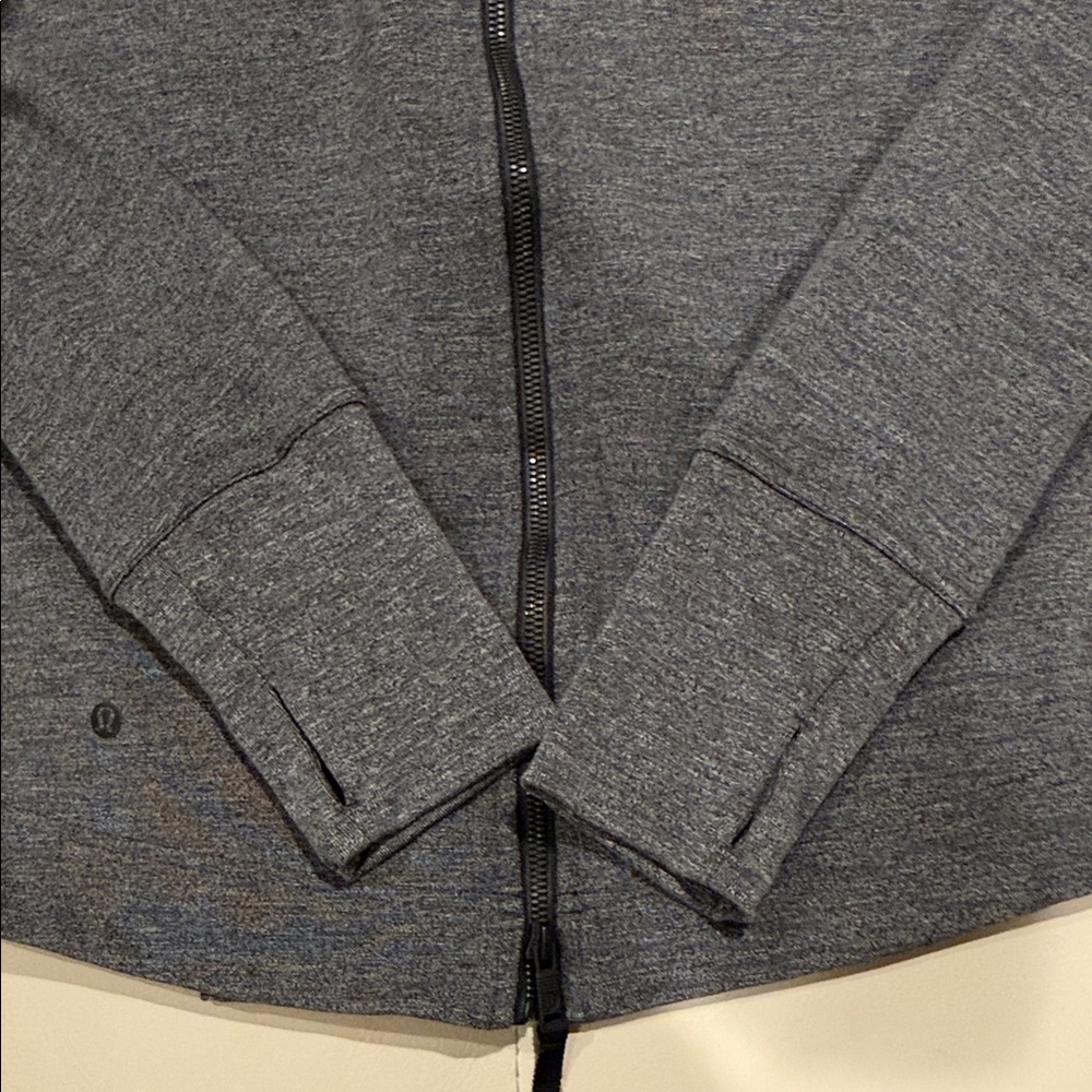 lululemon athletica Men’s Dark Gray Hooded Zip Cardigan